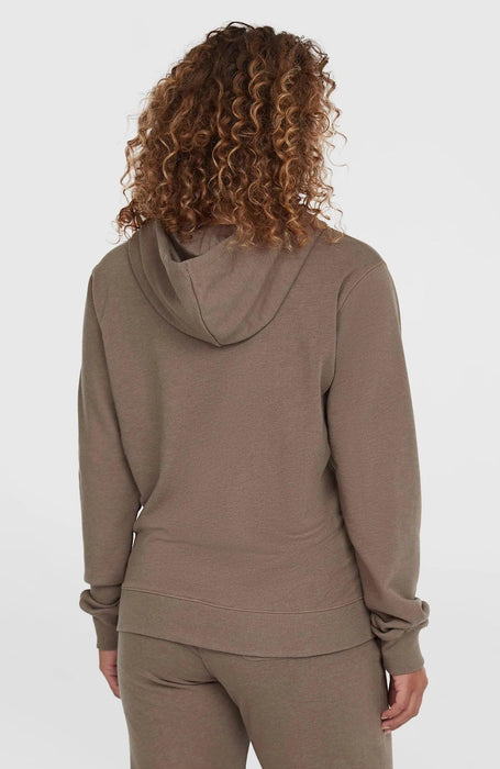 O'Neill Essentials Script Hoodie in pure cashmere colour, back view, surf clothing