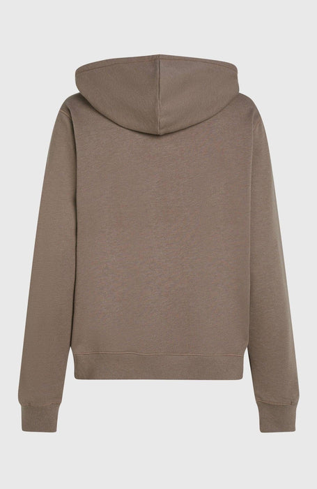 O'Neill Essentials Script Hoodie in pure cashmere colour, back view, surf clothing