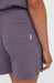 O'Neill purple sweatshorts with back pocket and logo tag, casual surf clothing