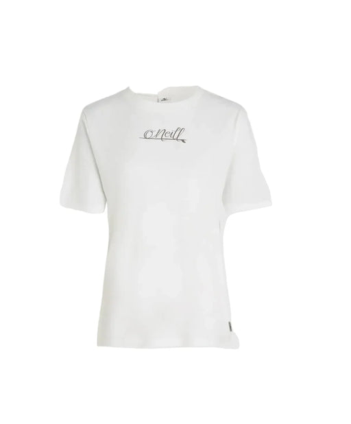 White sweatshirt with 'O'Neill' branding on a product page