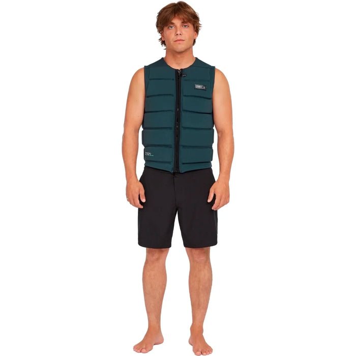 O'Neill Outlaw men's dark orion comp vest for watersports, front view on model