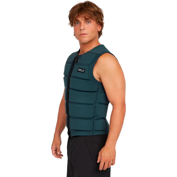 O'Neill men's dark orion comp vest for watersports, front zip, sleeveless design
