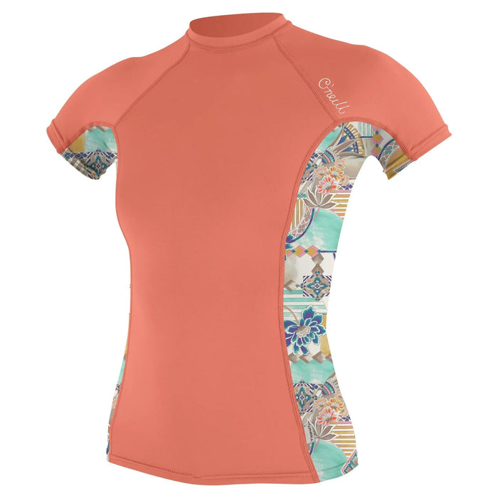 O'Neill Women's Side Print S/S Rash Guard Nectar Zephora - Boardworx