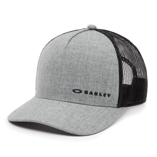 Oakley Chalten grey mesh trucker cap with black logo, watersports surf hat