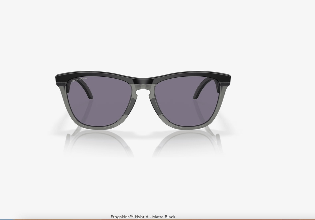 Oakley Frogskins Hybrid Matte Black With Prizm Grey Lens - Boardworx