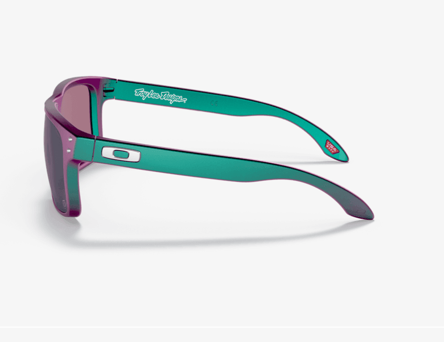Oakley Holbrook Troy Lee Designs Matte Purple Green Shift with Prizm Jade Lenses - Boardworx
