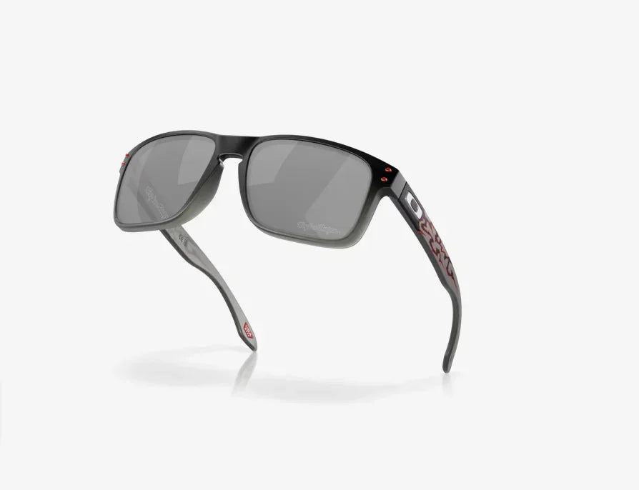 Oakley Holbrook black fade sunglasses with Prizm black lenses and Troy Lee Designs logo