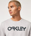 Oakley Mark II granite heather grey t-shirt with bold black logo, surf clothing style