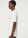 Oakley O Bark 2.0 white t-shirt with black logo, surf clothing side view