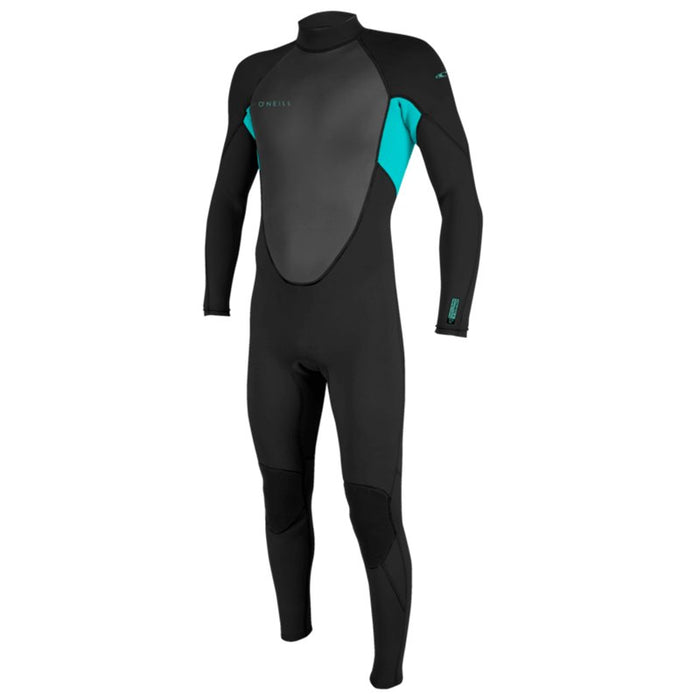 O'Neill Youth Wetsuit Reactor-2  3/2 Back Zip Full Black Aqua