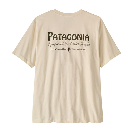 Patagonia Water People Banner Tee in Undyed Natural, front view