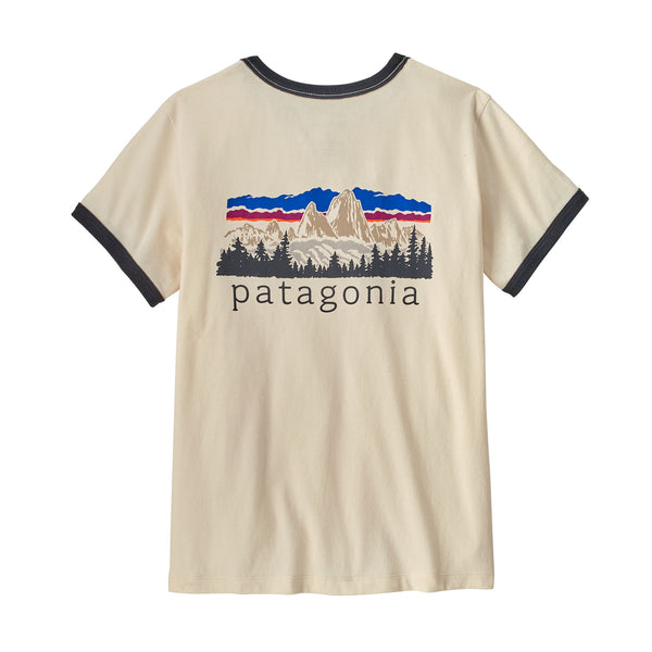 Patagonia Fitz Roy Foothills Ringer Tee Undyed Natural