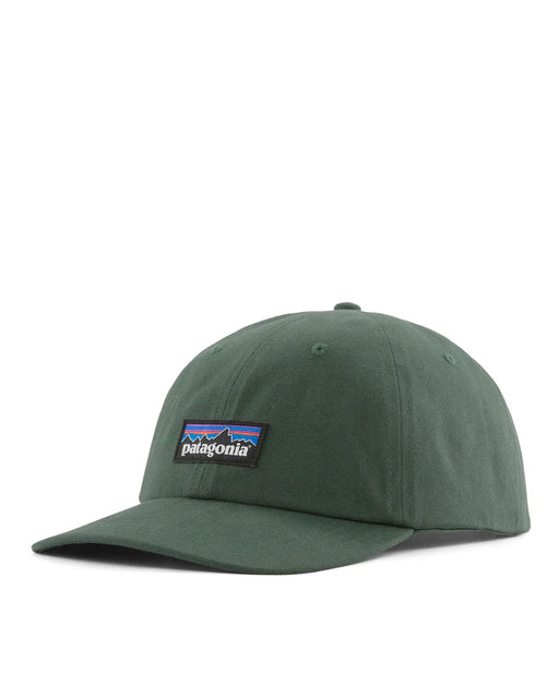 Patagonia P-6 Label Trad Cap in Canopy Green, side view