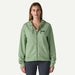 Patagonia Ahnya full zip hoody in ellwood green, women's surf clothing