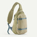 Patagonia Atom Sling Bag 8L in weathered stone, single strap, outdoor gear