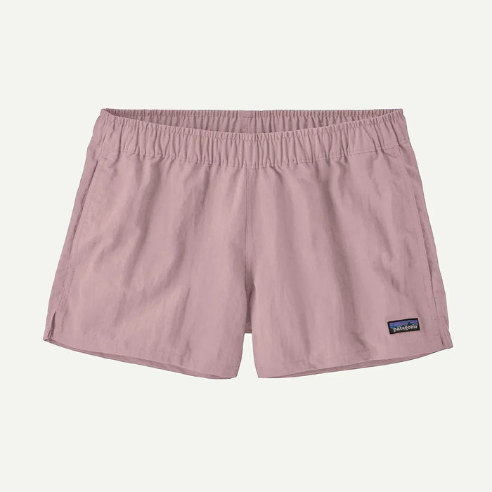 Patagonia Barely Baggies shorts in quiet violet, elastic waist, watersports apparel