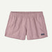 Patagonia Barely Baggies shorts in quiet violet, elastic waist, watersports apparel