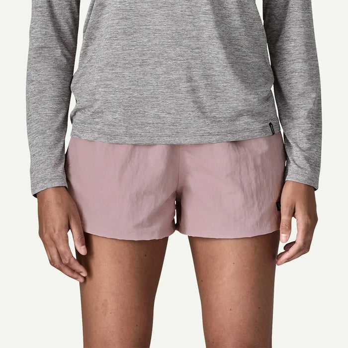 Patagonia Barely Baggies watersports shorts in quiet violet, women's surf clothing