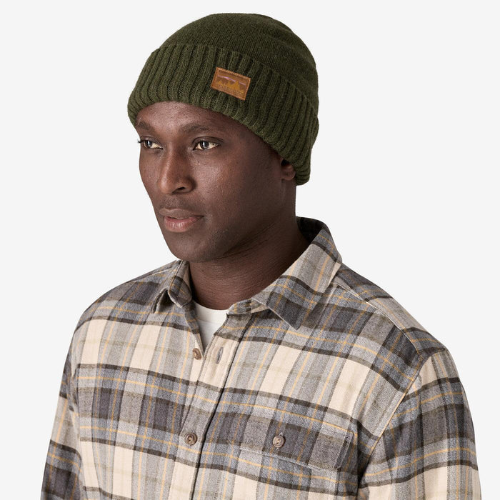 Patagonia Brodeo Beanie '73 Skyline: Pine Needle Green - Boardworx