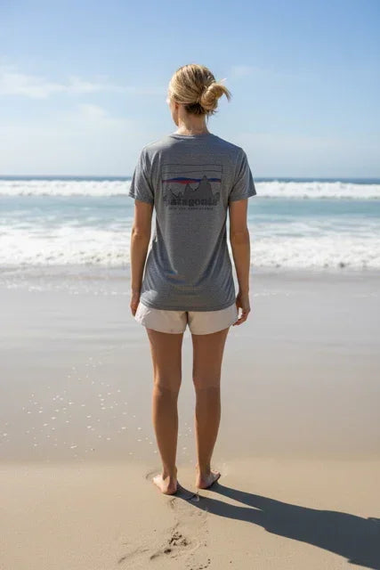 Patagonia Capilene® Cool Daily Graphic Shirt '73 Skyline: Feather Grey