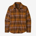 Patagonia Fjord Flannel Shirt Happy Camper: Shelter Brown - Boardworx