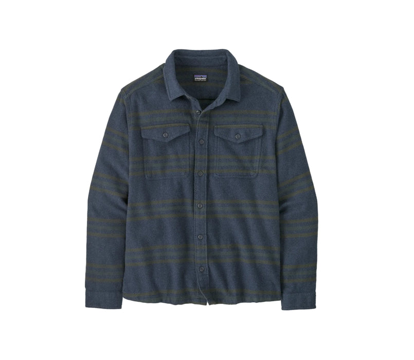 Patagonia Fjord Flannel Shirt Treelined: Smolder Blue
