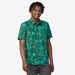 Patagonia Go-To Shirt Cliffs and Waves: Conifer Green - Boardworx