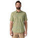 Patagonia green short sleeve button-up shirt with geometric pattern, men's surf clothing