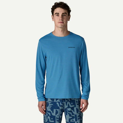Patagonia blue long-sleeve surf shirt for watersports in Whitstable