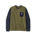 Patagonia Long-Sleeved Shop Sticker Pocket Responsibili-Tee Tent Green

