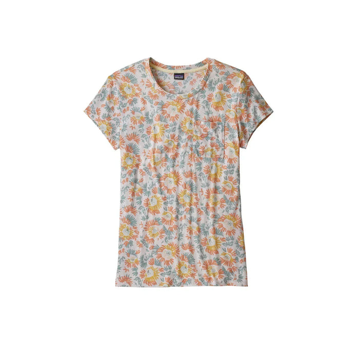 Patagonia Mainstay Tee Aurea Blooms Raw Linen