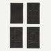 Patagonia black patch kit for watersports gear, assorted shapes and sizes, four sheets