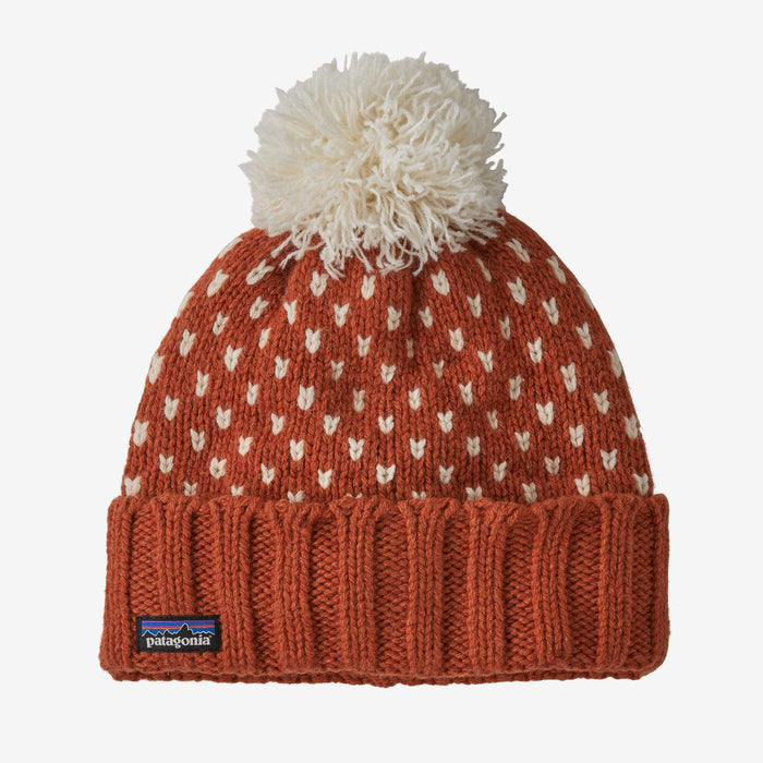 Patagonia Snowbelle Beanie Offset Dot: Burnished Red - Boardworx