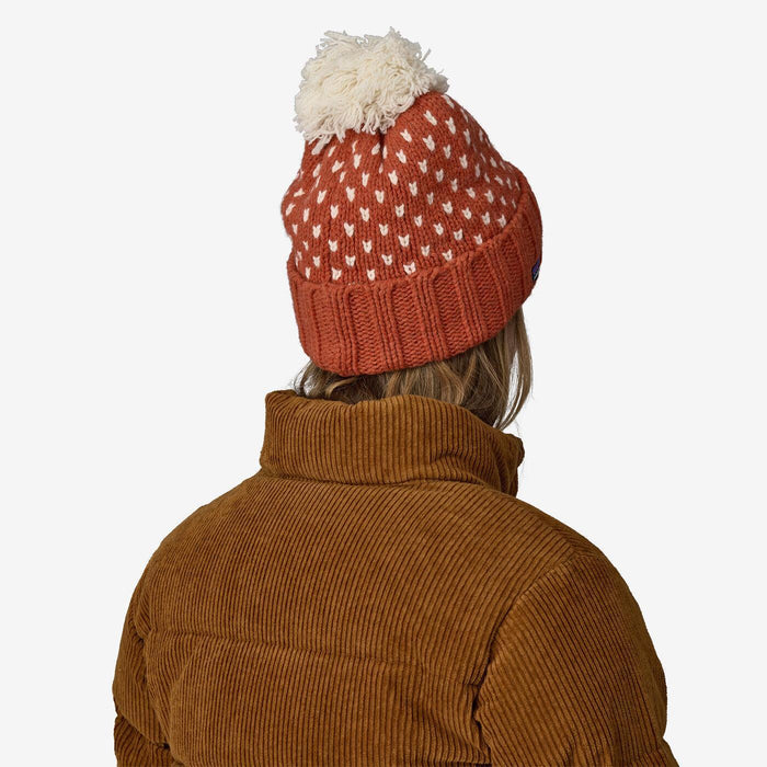 Patagonia Snowbelle Beanie Offset Dot: Burnished Red - Boardworx