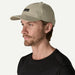 Patagonia Terrebonne hat in river rock green worn by man, outdoor sports cap