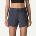 Patagonia Terrebonne women's shorts in smolder blue, elastic waist, watersports apparel