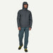 Patagonia Torrentshell 3L rain jacket in smolder blue, hooded waterproof outdoor coat
