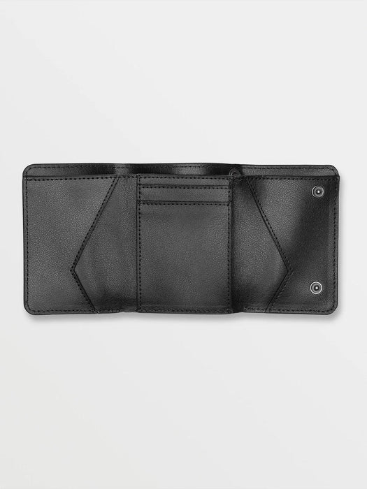 Volcom Pistol Leather Wallet Black