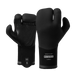 Mystic Supreme 4mm lobster wetsuit gloves in black, front and back view