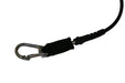Prolimit coiled wing board leash with black strap and metal clip for watersports