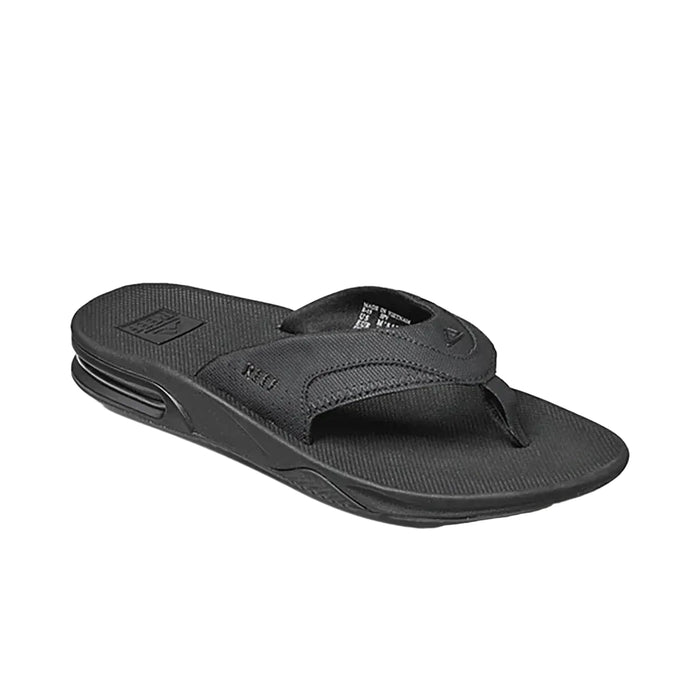 Reef Fanning All Black Mens Flip Flop - Boardworx