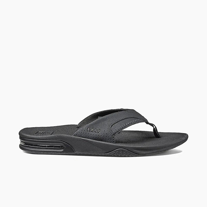 Reef Fanning All Black Mens Flip Flop - Boardworx