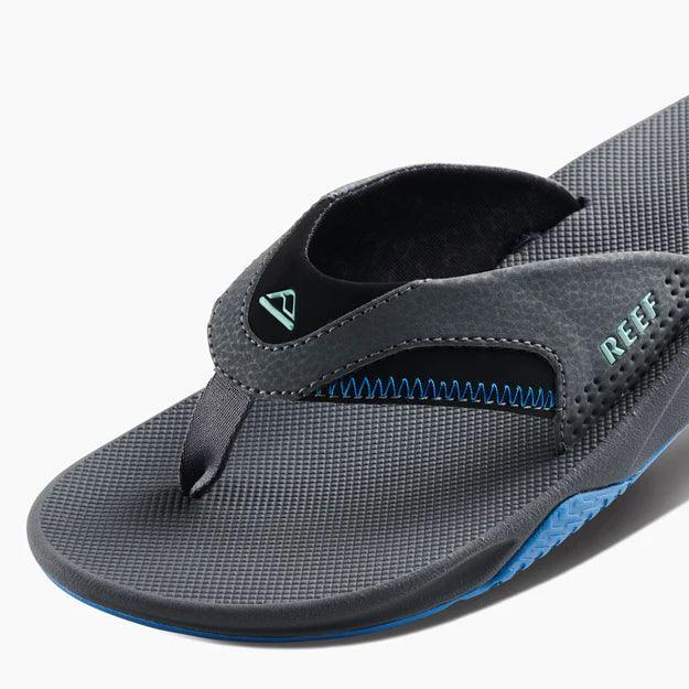 Reef Fanning Gun metal Ocean Mens Flip Flop - Boardworx