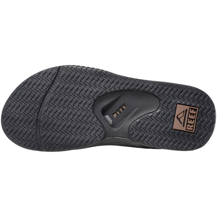 Reef Fanning Mens Flip Flops Black/Brown - Boardworx