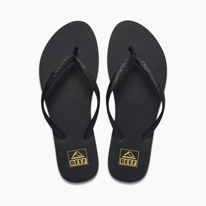 Reef Flip Flops Seaside Black Glitter - Boardworx