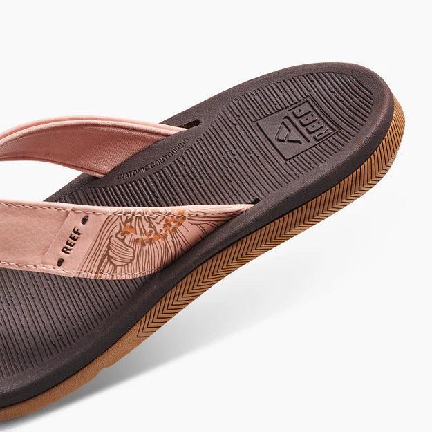 Reef Santa Ana Ladies Flip Flops Peach Parfait - Boardworx