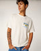 Rip Curl Bells Pro logo tee in bone colour, surf clothing with blue and yellow chest graphic