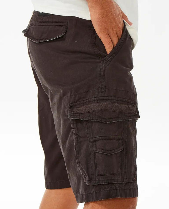 Rip Curl Classic Surf Trail Cargo Shorts Washed Black - Boardworx