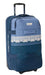 Rip Curl F-Light Global 100L blue travel bag with patterned stripe and telescopic handle