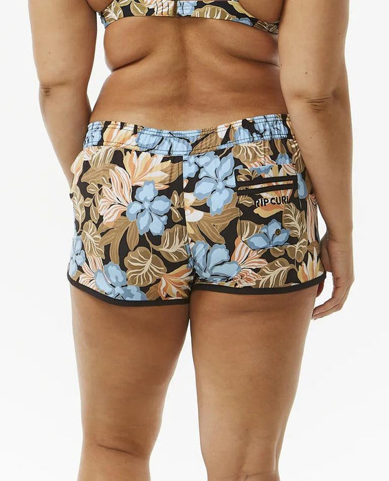 Rip Curl Follow The Sun 3" Ladies Boardshorts Dusty Blue - Boardworx